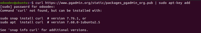 pgadmin 4 ubuntu